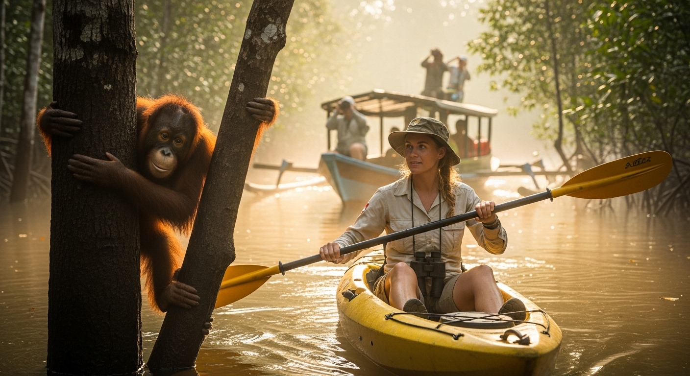 Menjelajahi Alam Liar Kalimantan: Bertemu Orangutan di Habitat Asli
