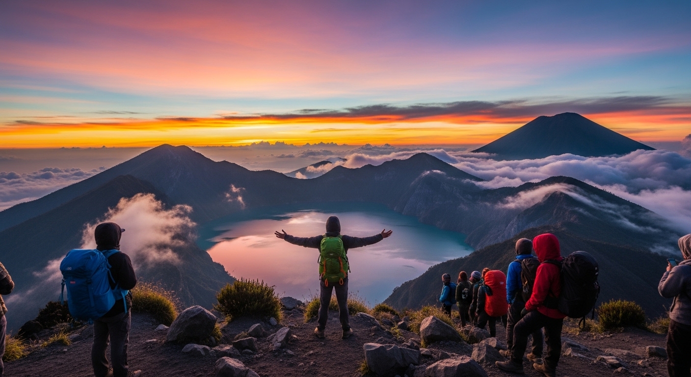 Pendakian Gunung Rinjani: Pesona Segara Anak dan Langit di Atas Awan